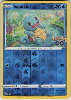 Pokemon Squirtle Common Pokemon GO 015/078 NM - Image 1