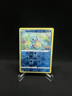 Pokemon TCG Squirtle Pokemon GO 015/078 Reverse Holo Common NM - Image 1