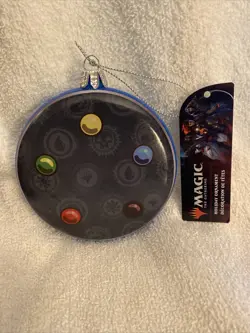 Magic The Gathering Double Sided Disc CHRISTMAS ORNAMENT #3 NEW W Tags - Image 1