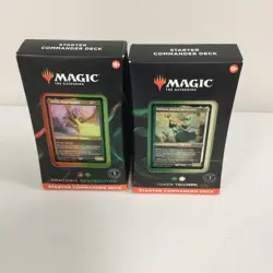 LOT OF 2 MAGIC Starter Commander Deck - DRACONIC,AND TOKEN NEW/SEALED - Image 1