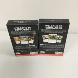 LOT OF 2 MAGIC Starter Commander Deck - DRACONIC,AND TOKEN NEW/SEALED - Image 2