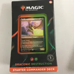 LOT OF 2 MAGIC Starter Commander Deck - DRACONIC,AND TOKEN NEW/SEALED - Image 5