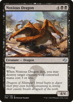 NOXIOUS DRAGON ~mtg NM Fate Reforged Unc x4 - Image 1
