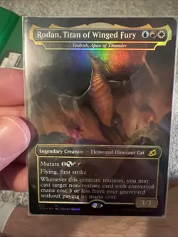 Moderate Play, English MTG Foil Rodan, Titan of Winged Fury - Vadrok, Apex of Th - Image 1