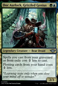 Doc Aurlock, Grizzled Genius NM OTJ 201 Foil U - Image 1