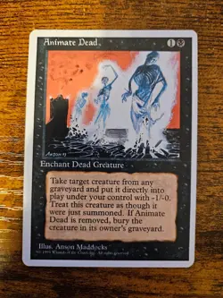 MTG - Animate Dead - 4th Edition - Image 1