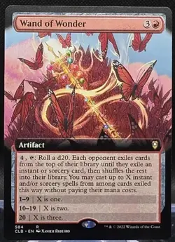 MTG Wand of Wonder *EXTENDED ART* Battle for Baldur's Gate NM REGULAR - Image 1