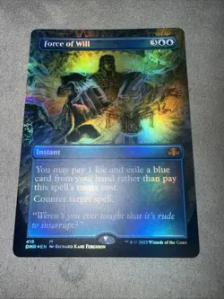 Force of Will (Borderless) Dominaria Remastered Foil - Image 1