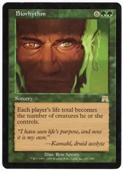 Biorhythm 2002 Onslaught Green Rare Sorcery MTG LP AZ6 - Image 1