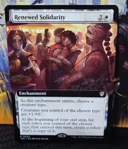 magic the gathering - Renewed Solidarity - Enchantment - Rare - White - Plains - Image 1