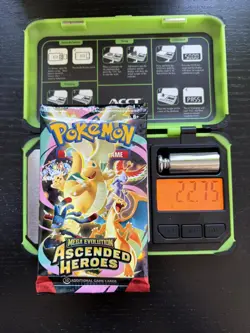 Pokemon TCG Mega Evolution Ascended Heroes Heavy 22.75g Sealed Booster Pack - Image 1