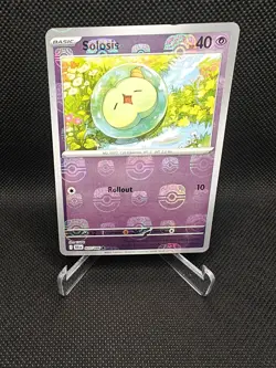 Pokemon Card - Solosis 037/086 Masterball Reverse - Black Bolt - Pack Fresh NM - Image 1