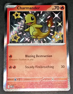 POKEMON PALDEAN FATES SHINY RARE LOT - CHARMANDER AND ENTEI (EX/NM) - Image 2