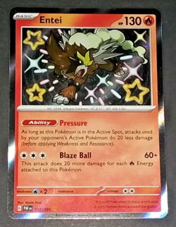 POKEMON PALDEAN FATES SHINY RARE LOT - CHARMANDER AND ENTEI (EX/NM) - Image 4