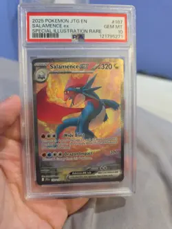 Pokemon Salamence ex 187/159 Journey Together Special Illustration Rare PSA 10 … - Image 1