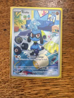 POKEMON RIOLU #215/198 ILLUSTRATION RARE SCARLET & VIOLET BASE SET - Image 3