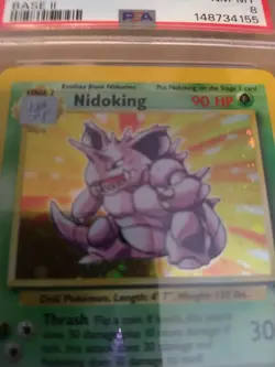 2000 Pokemon #11/130 Nidoking Base Set 2 - Image 3