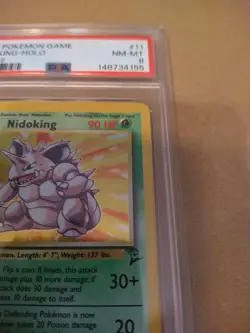 2000 Pokemon #11/130 Nidoking Base Set 2 - Image 4