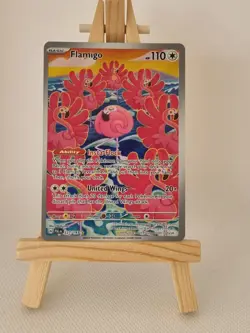 Pokemon TCG Flamigo 227/193 Illustration Rare – Paldea Evolved Scarlet & Violet - Image 1