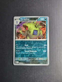 Tyranitar 135/193 Pokemon TCG S&V Paldea Evolved Reverse Holo Rare NM - Image 2