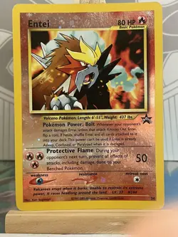 CARTE POKEMON PROMOTIONNELLE ENTEI N° 34 OCCASION Anglais - Image 2