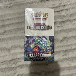 Pokemon TCG Scarlet & Violet Stellar Crown Half Booster Box 18 Packs - Image 1