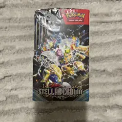 Pokemon TCG Scarlet & Violet Stellar Crown Half Booster Box 18 Packs - Image 2