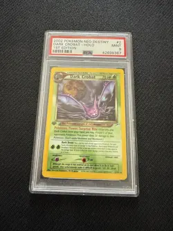 Pokemon 2002 Neo Destiny Dark Crobat 2/105 1st Edition Holo Rare PSA 9 - Image 1