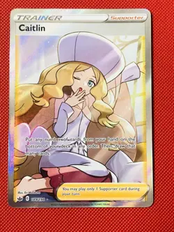 Caitlin 189/198 Swsh06: Chilling Reign Ultra Rare Full Art Holo Pokemon - Image 1