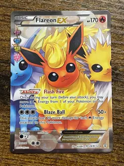 2016 Pokemon Flareon EX Generations RC28/RC32 NM - Image 1