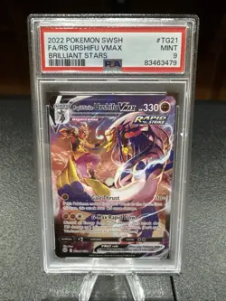 Pokemon TCG Rapid Strike Urshifu VMAX - TG21/TG30 Brilliant Stars - PSA 9 - Image 1