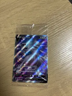 Pokemon TCG Mewtwo v SWSH229 Black Star Promo Sealed Error - Image 1