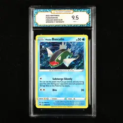 TQG 9.5 MINT+ 2022 Pokemon ENG Hisuian Basculin F SWSH273 Promo - Image 1