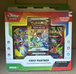 Pokemon TCG First Partner Illustration Collection Series 1 Promo Booster Box - Image 1