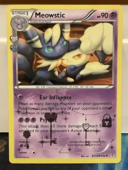 Meowstic - Pokemon Generations Radiant Collection - RC15/RC32 - Holo - NM/VLP - Image 1