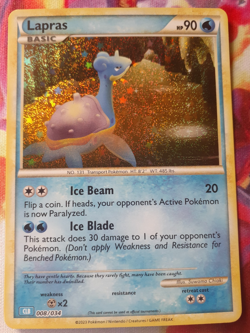 Pokemon Classic Collection English Lapras Holo CLB 008/034 NM - Image 1