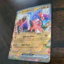 Pokemon TCG Koraidon ex SV03: Obsidian Flames 124/197 Holo Double Rare - Image 3