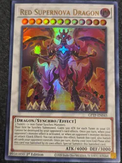 Yugioh Red Supernova Dragon GFTP-EN045 Ultra Rare 1st Ed NM - Image 1