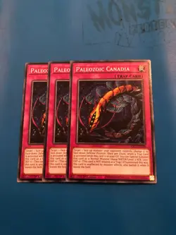YUGIOH 3x Common Paleozoic Canadia SDCS-EN039 1st Edition - Image 1