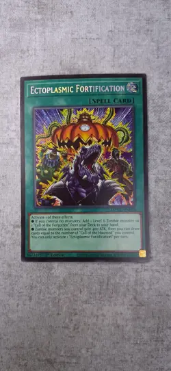 Yu-Gi-Oh! Konami Ectoplasmic Fortification Maze Muertos MZMU-EN008 1st Ed Secret - Image 1