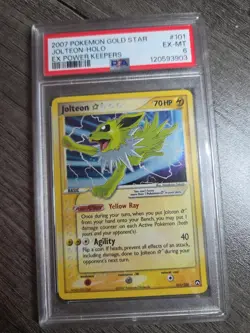 Pokemon 2007 EX Power Keepers Gold Star #101 Jolteon-Holo PSA 6 - Image 1
