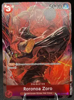 One Piece Roronoa Zoro *PRE-ERRATA* Parallel - Romance Dawn OP01-025 Holo Wheel - Image 1