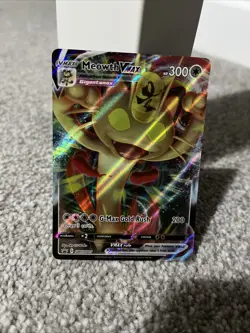 Pokemon TCG Meowth VMAX SWSH005 Black Star Promo Holo Card NM/M Pack Fresh - Image 1