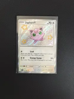 Pokemon TCG Jigglypuff 198/091 Baby Shiny Rare Paldean Fates - Image 1