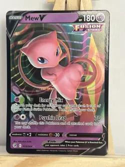 Pokemon TCG Mew v Fusion Strike 113/264 Holo Ultra Rare - Image 1
