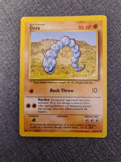 Onix 56/102 Vintage Pokemon TCG Base Set Wotc 1999. - Image 1