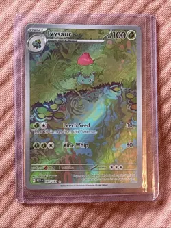 Pokemon TCG Ivysaur Scarlet Violet-151 Holo Card 167/165 Illustration Rare - Image 1