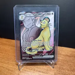TEAM ROCKETS PERSIAN EX 219/182 Full Art Ultra Rare Destined Rivals Pokemon - Image 1