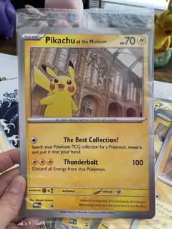 Pokemon TCG: 5x Sealed Pikachu At The Museum Jumbo Promo Card NHM Promo. - Image 2