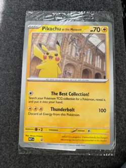 Pikachu At The Museum Jumbo Pokemon Card Natural History Museum Promo Sealed - Image 1